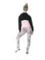 Pink Zebra Fila Leggings Damen