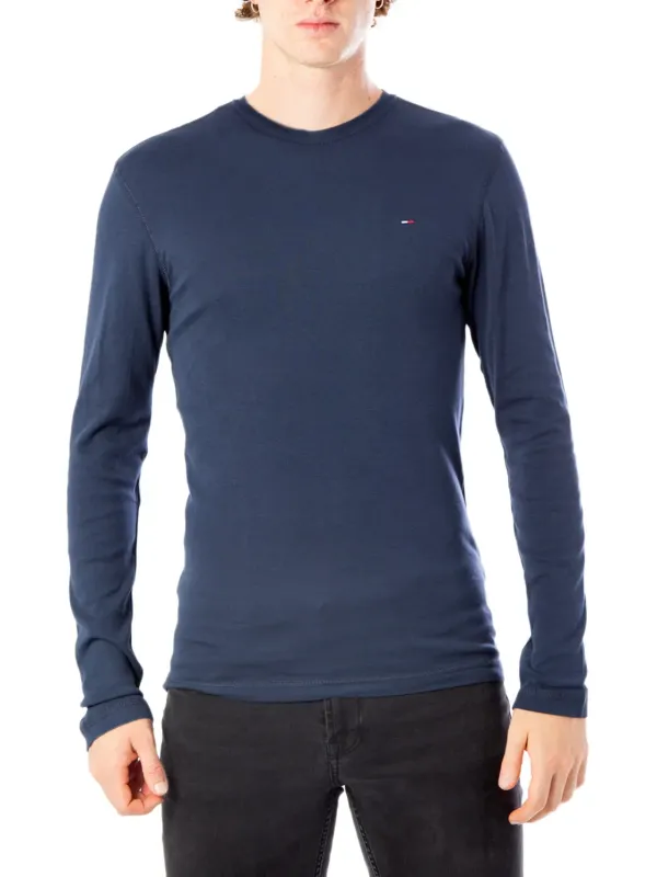 Navy Tommy Hilfiger Baumwoll-Langarmshirt