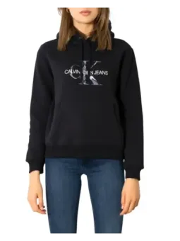 Grauer Hoodie mit weißem CK-Logo