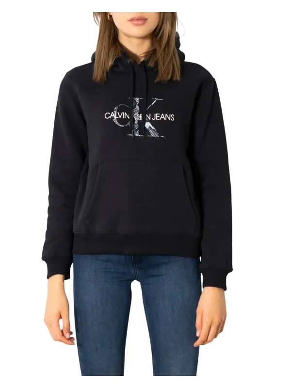 Grauer Hoodie mit weißem CK-Logo