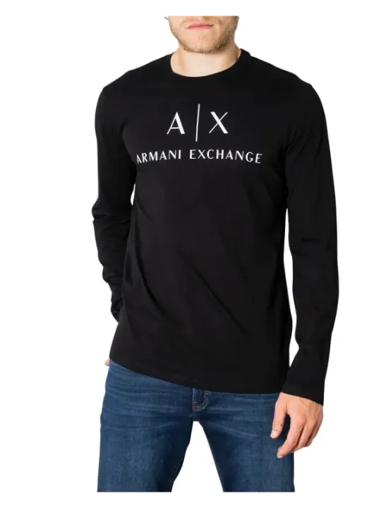Schwarzes Armani Exchange Herren T-Shirt