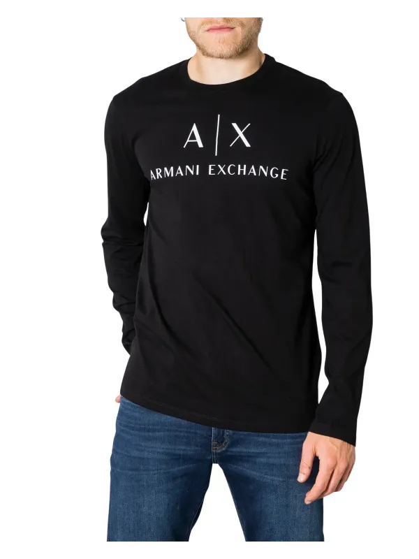 Schwarzes Armani Exchange Herren T-Shirt Schwarzes Armani Exchange Herren T-Shirt