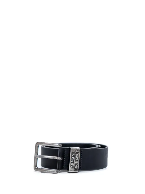 Silberner Armani Exchange Gürtel mit Leder. Silberner Armani Exchange Gürtel mit Leder.
