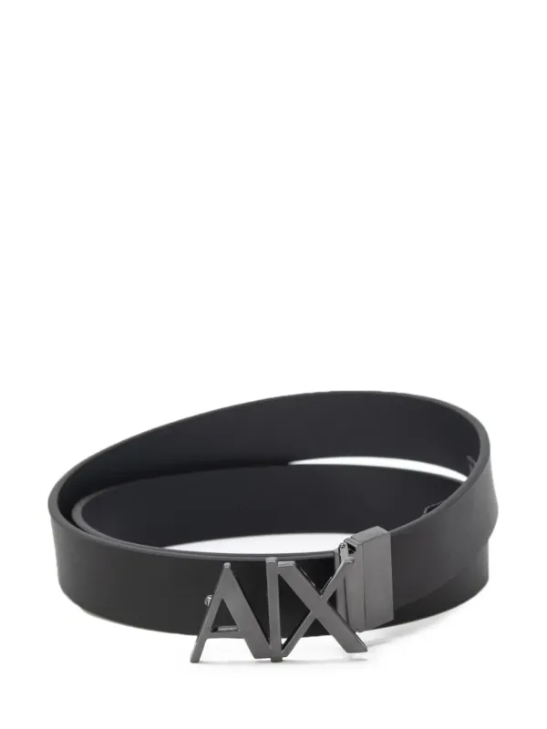 Schwarzer Armani Exchange Gürtel mit Schnalle Schwarzer Armani Exchange Gürtel mit Schnalle
