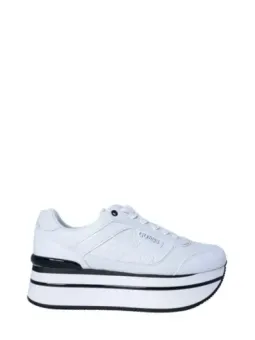 Weiße und schwarze Guess Sneakers