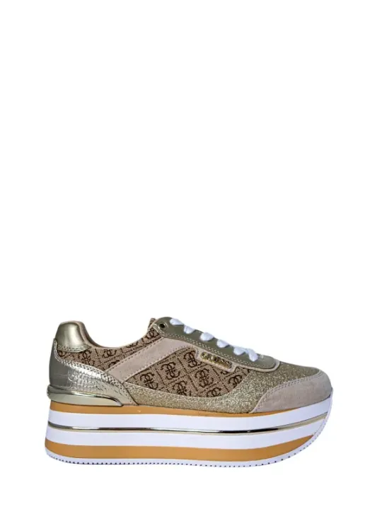 Goldene Guess Sneakers mit Glitzer