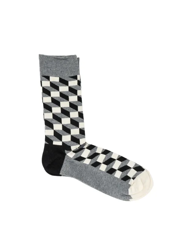 Geometrische Herrensocken schwarz weiß neu Geometrische Herrensocken schwarz weiß neu