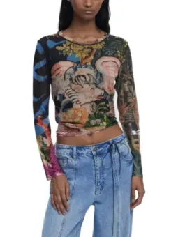 Desigual Damen T-Shirt - Baumwolle, Stilvoll und Bequem