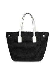 Schwarze Raffia Handtasche Karl Lagerfeld