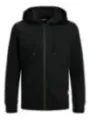 Schwarzer Reißverschluss Kapuzenpullover Jack & Jones