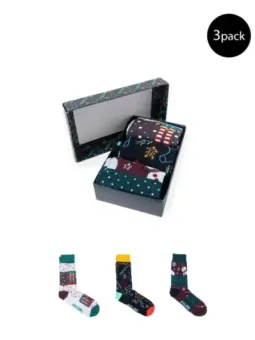 Bunte Socken im Stoffkarton