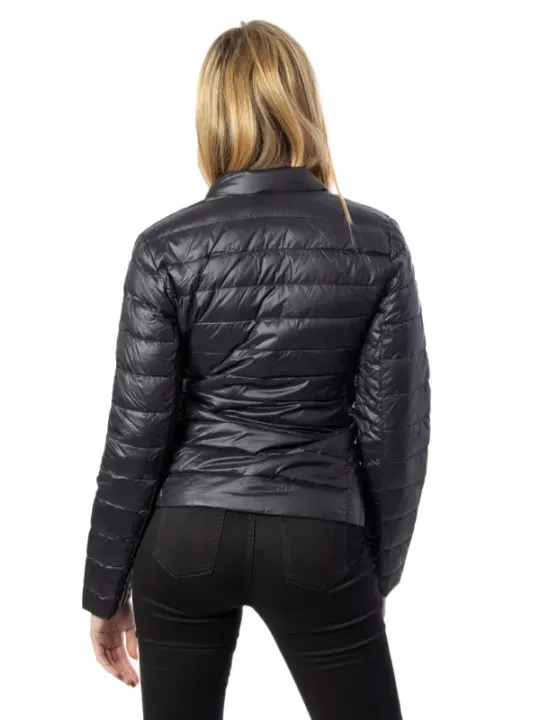 Schwarze Armani Exchange Pufferjacke Damen
