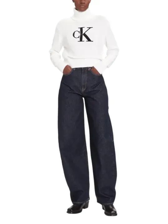 Calvin Klein Damenpullover Maglia Jeans - Stil & Komfort