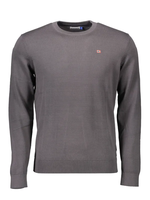 Grauer Herrenpullover von Napapijri – Stil & Komfort Grauer Herrenpullover von Napapijri – Stil & Komfort