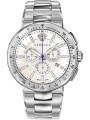 Graue Versace Herren Chronographenuhr Stahl