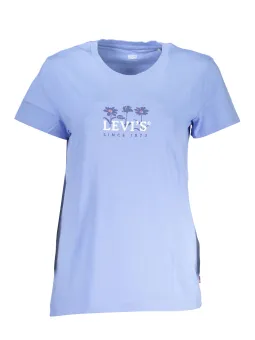 Levis Damen Hellblaues Kurzarmshirt - Stilvoll & Bequem