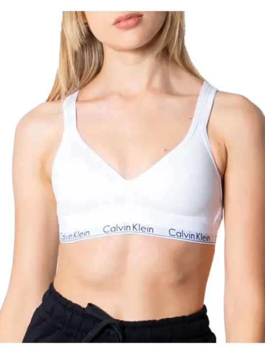 Weißer Calvin Klein Bralette mit Logo