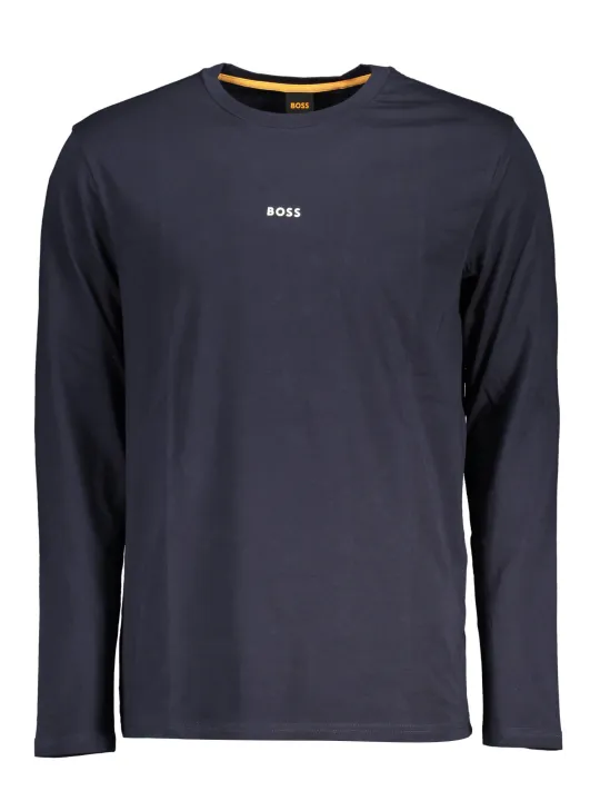 HUGO BOSS Herren Langarmshirt Blau – Stil & Komfort