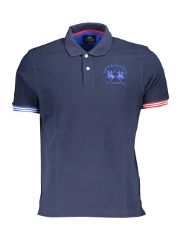 La Martina Herren Poloshirt Blau Kurzarm – Stilvoll & Bequem
