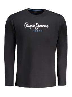 "Pepe Jeans Herren Schwarz T-Shirt Kurzarm – Stilvoll & Bequem"