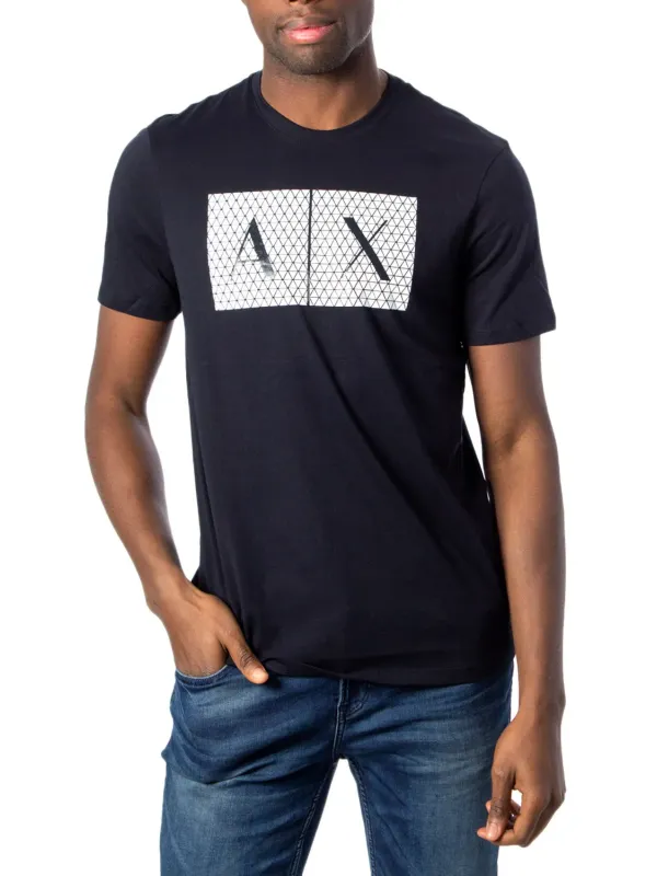 Armani Exchange Grafik T-Shirt blau Armani Exchange Grafik T-Shirt blau