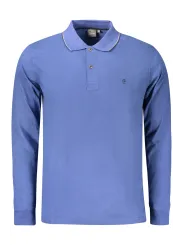 "Herren Langarm Polo Blau – COVERI MOVING Poloshirt"