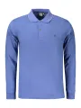 "Herren Langarm Polo Blau – COVERI MOVING Poloshirt"