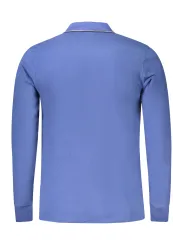 "Herren Langarm Polo Blau – COVERI MOVING Poloshirt"