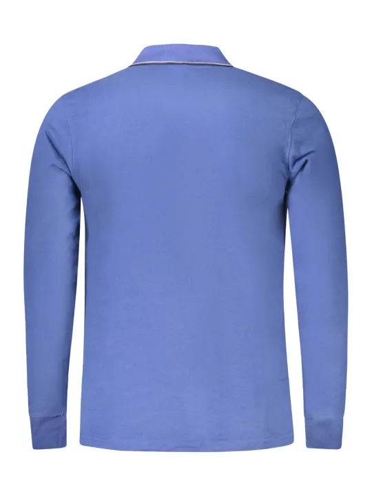 "Herren Langarm Polo Blau – COVERI MOVING Poloshirt"