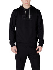 Schwarzer Ea7 Herren Kapuzenpullover