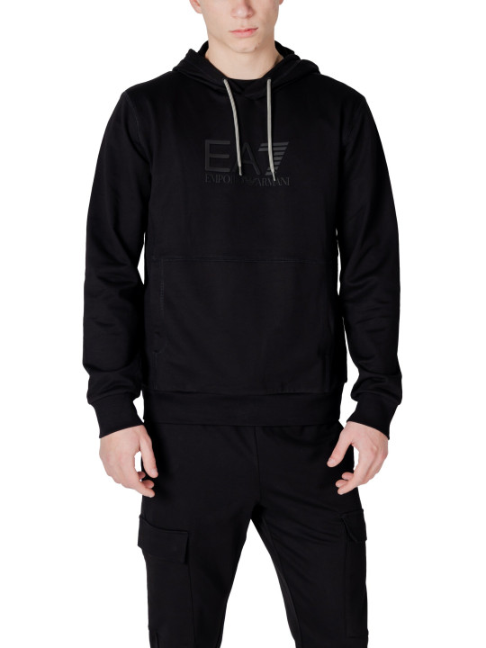Schwarzer Ea7 Herren Kapuzenpullover