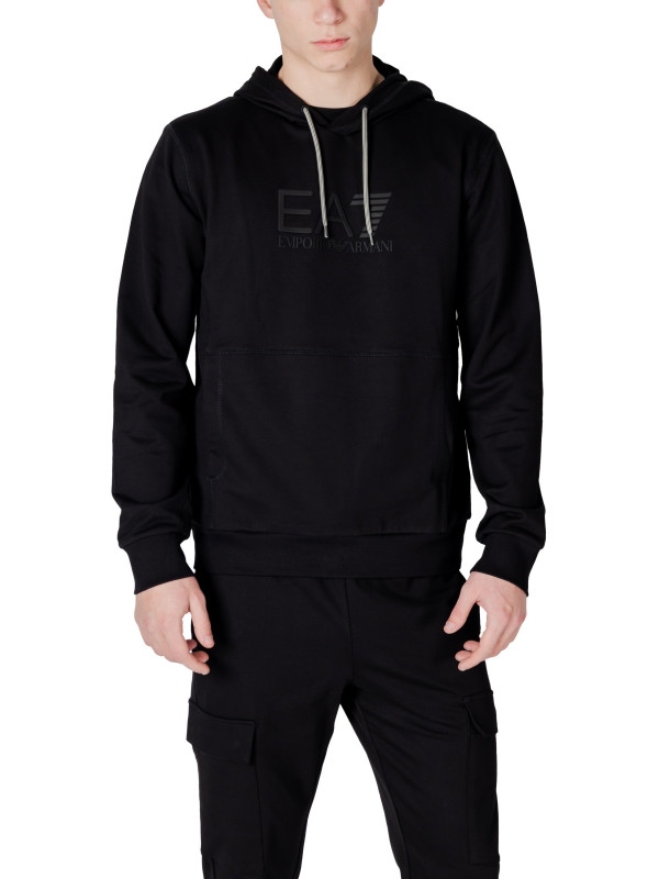 Schwarzer Ea7 Herren Kapuzenpullover