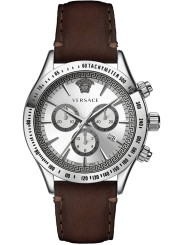 Versace Braun Uhr Leder Stahl