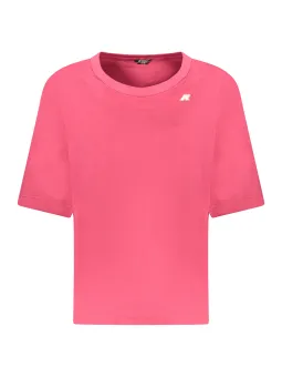"K-Way Damen Kurzarm T-Shirt Rosa – Stil & Komfort"