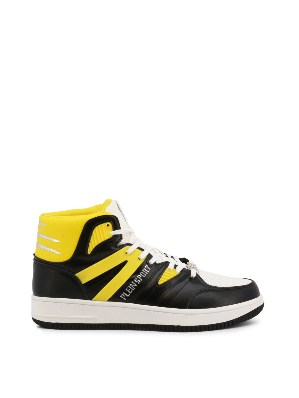 Schwarze und gelbe Plein Sport Sneaker Schwarze und gelbe Plein Sport Sneaker