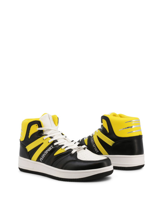 Gelbe und schwarze Plein Sport Sneaker