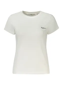 "PEPE JEANS Damen T-Shirt Weiß – Stilvoll & Bequem"