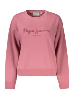 "Lila Damen Sweatshirt mit Reißverschluss von Pepe Jeans"