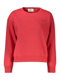 Pepe Jeans Damen Sweatshirt Rot mit Reißverschluss
