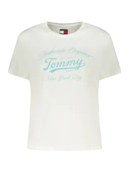 "Tommy Hilfiger Damen T-Shirt Weiß - Kurzarm, stilvoll"