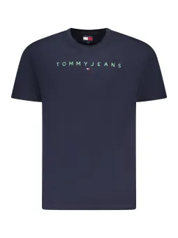 Tommy Hilfiger Herren T-Shirt Blau - Kurzarm, Stilvoll
