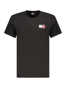 Tommy Hilfiger Herren T-Shirt Schwarz – Kurzarm, Stilvoll