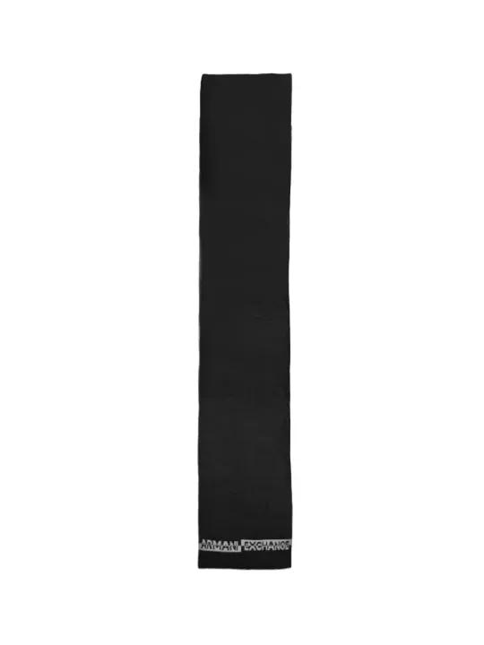 Schwarzer Armani Exchange Logo Schal