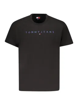 Tommy Hilfiger Herren T-Shirt Schwarz - Kurzarm, Stilvoll