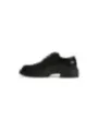 Schwarze Leder Love Moschino Schnürschuhe