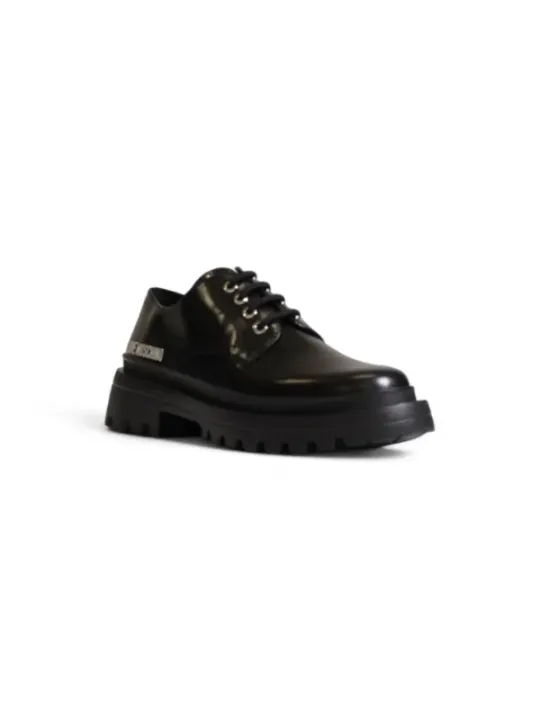 Schwarze Love Moschino Schnürschuhe