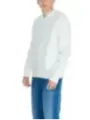Weiße Fleece Bomberjacke Calvin Klein