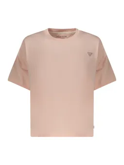 Guess Damen T-Shirt Rosa Kurzarm – Stilvoll & Bequem