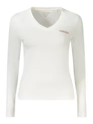 "Guess Damen Langarmshirt Weiß – Stilvolles Basic-Shirt"