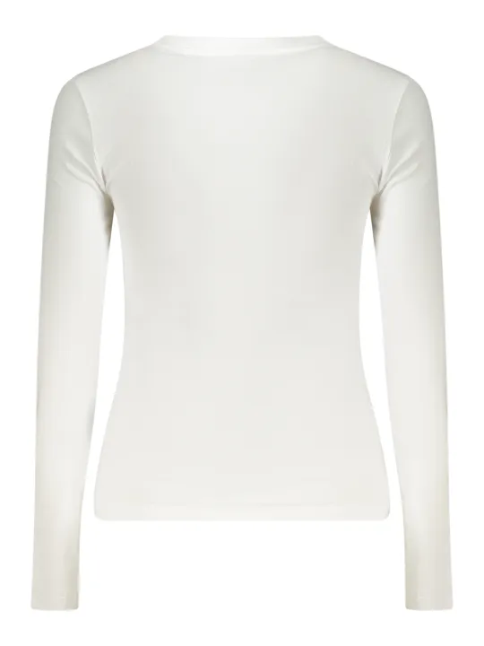 "Guess Damen Langarmshirt Weiß – Stilvolles Basic-Shirt"